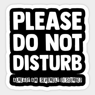 Please do not disturb Sticker
